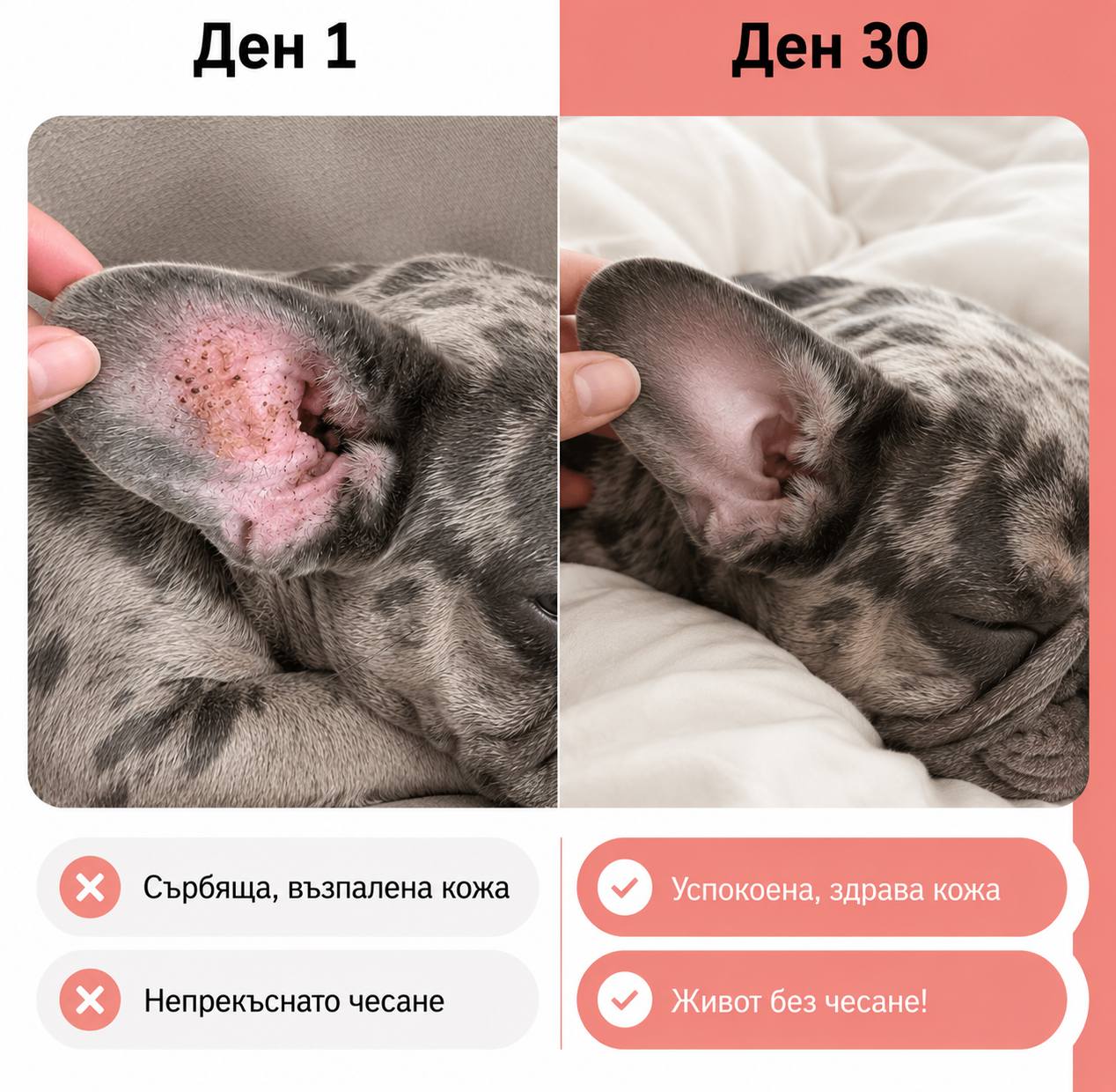 Allergy • Itch - По-малко сърбеж • Здрава кожа • Блестяща козина