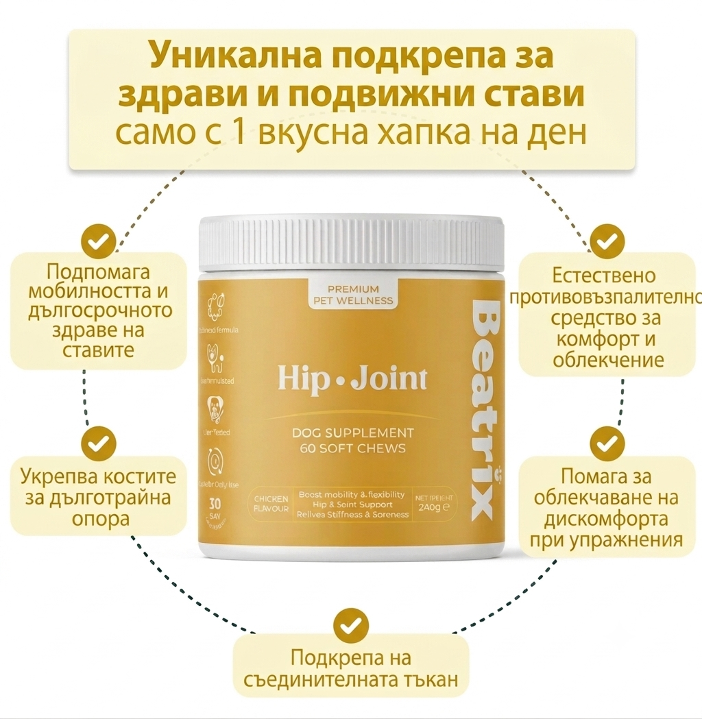 Hip • Joint - Повече подвижност • Гъвкави стави • По-малко скованост
